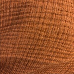 Quince Textured Duvet Cover in terracotta